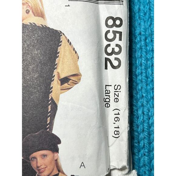 McCalls 8532 Sewing pattern Palmer Pletsch jacket oversized patchwork size 16 18 - Picture 2 of 7